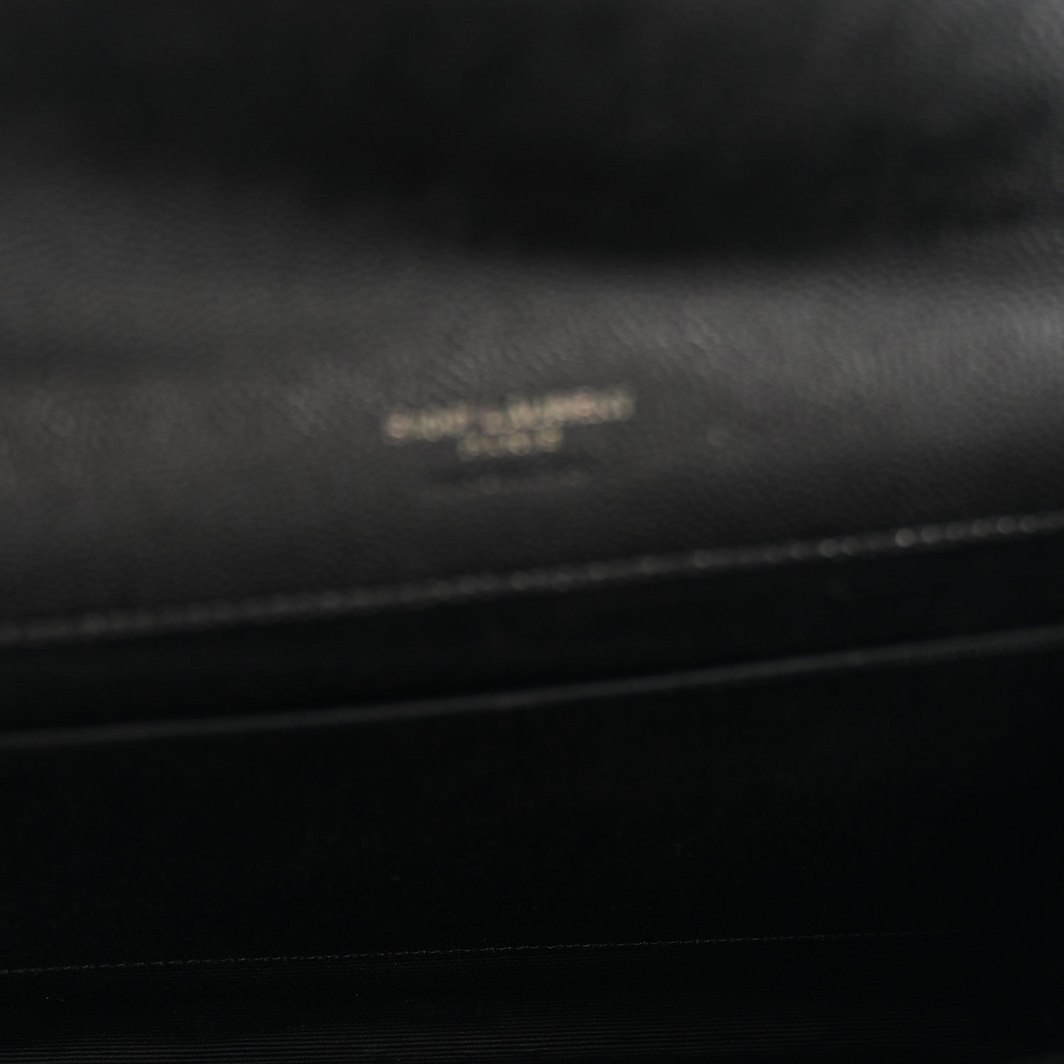 Grain De Poudre Matelasse Chevron Monogram Monochrome Envelope Clutch Black