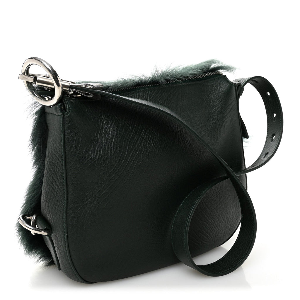 Shearling Small Knight Crossbody Bag Vine