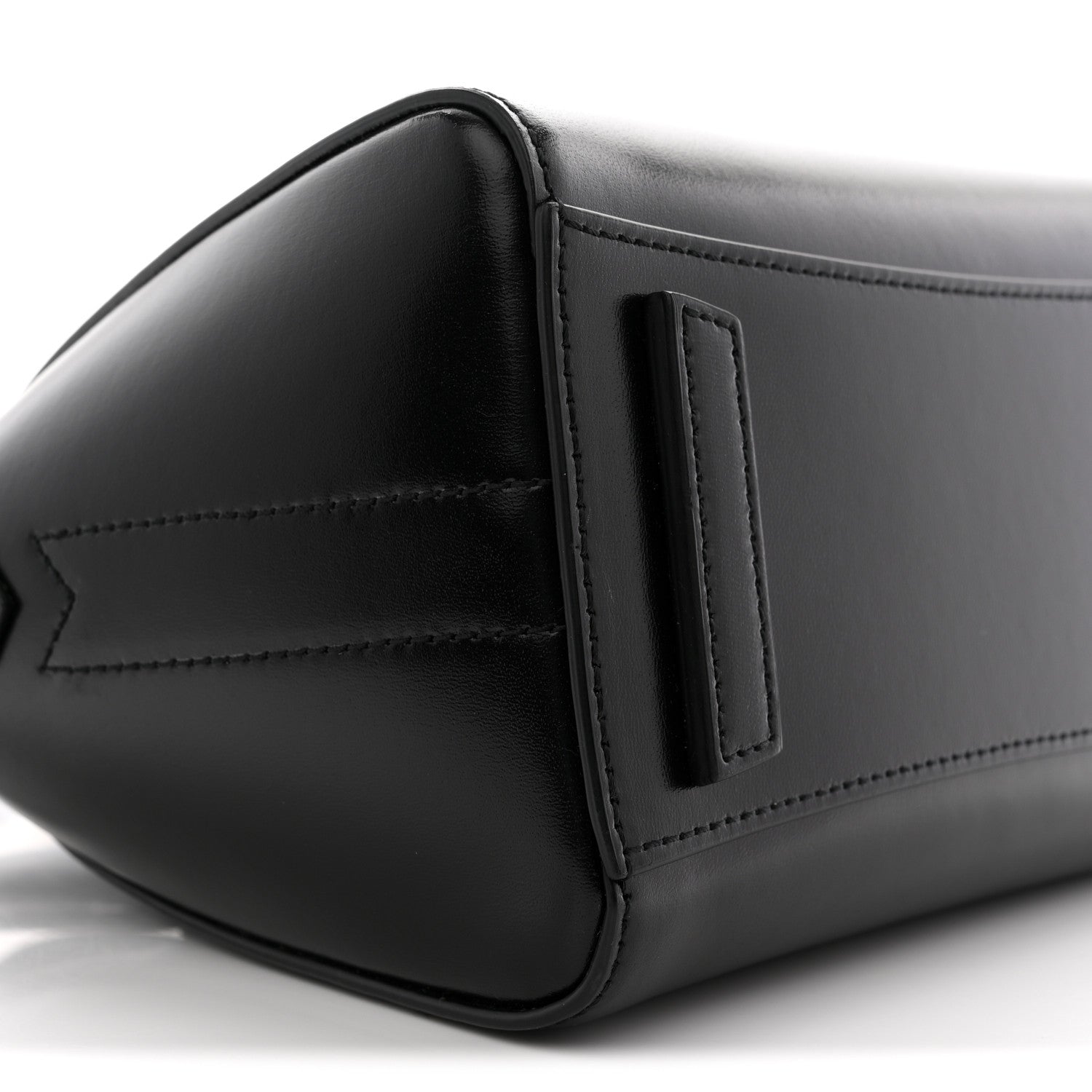 Shiny Lord Calfskin Mini Antigona Black