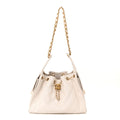 Caviar Quilted Small Chanel 25 Handbag White