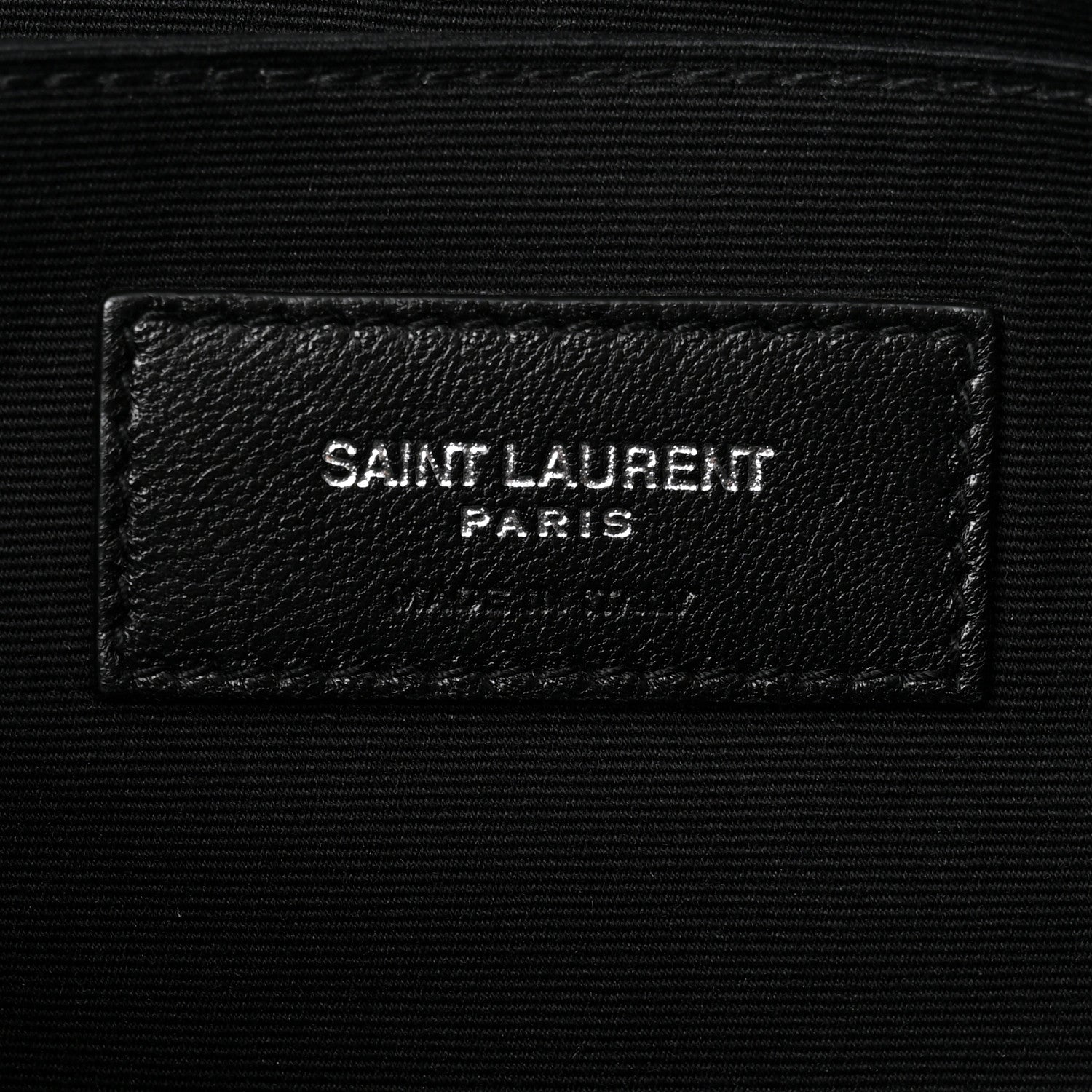 Linen Canvas Rive Gauche Zipped Pouch Black