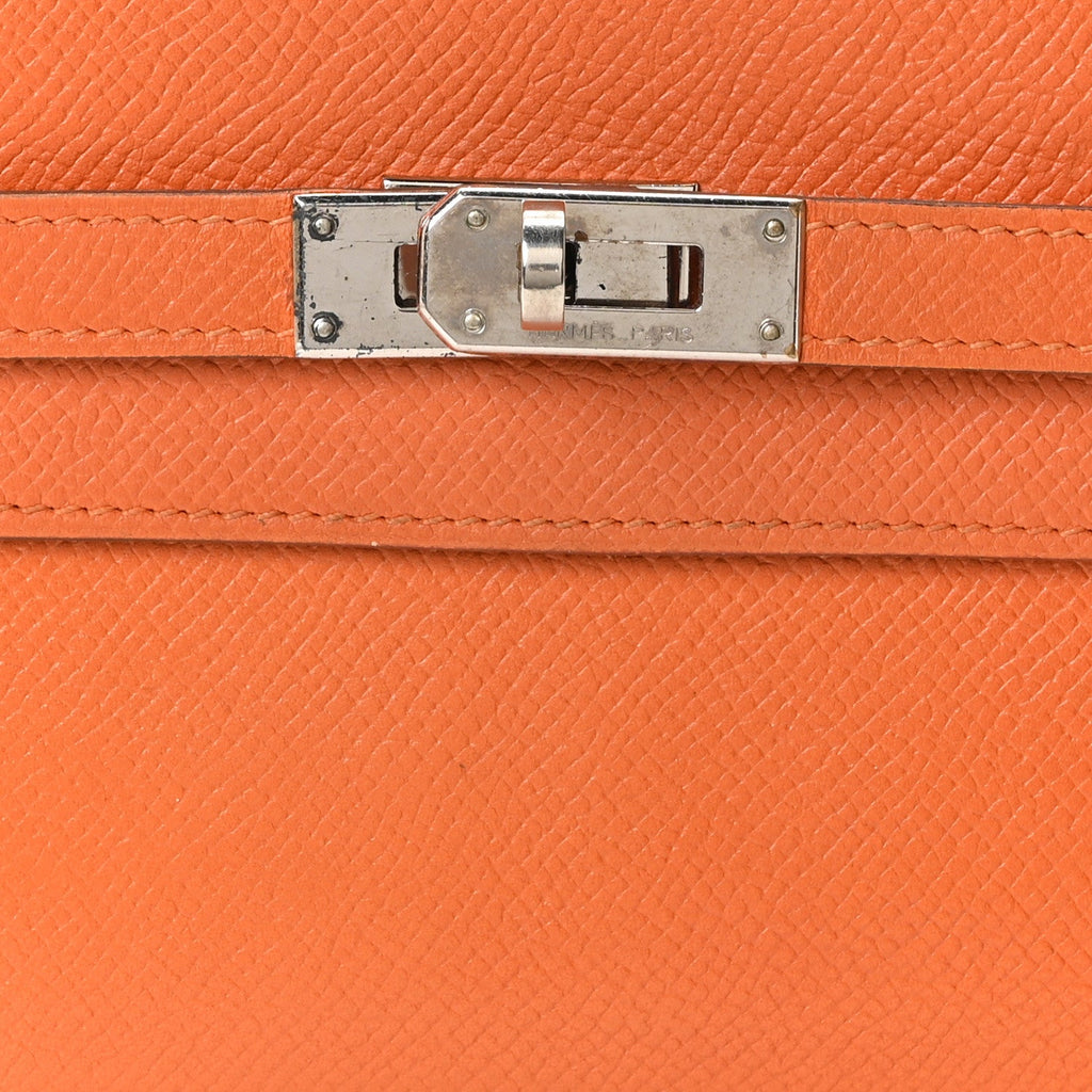 Epsom Kelly Longue Wallet Orange