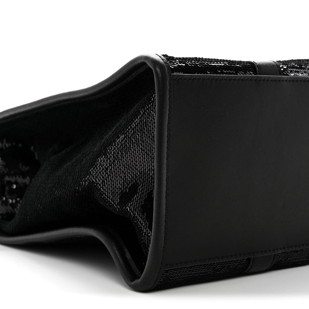 Sequin Medium The Tote Bag Black