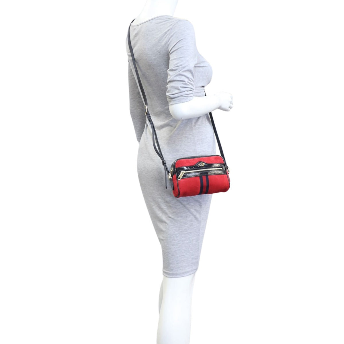 Gucci Ophidia Mini Suede Shoulder Bag