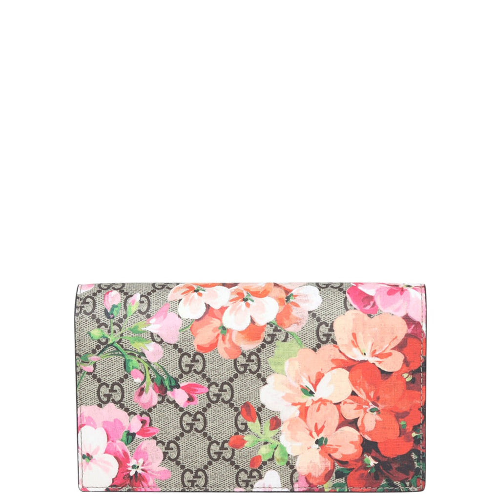Gucci GG Supreme Blooms Chain Wallet