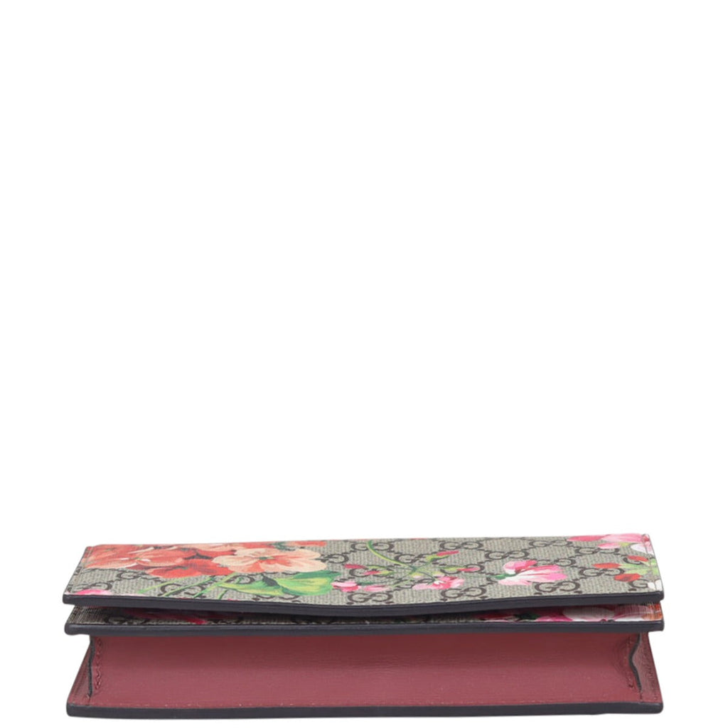 Gucci GG Supreme Blooms Chain Wallet