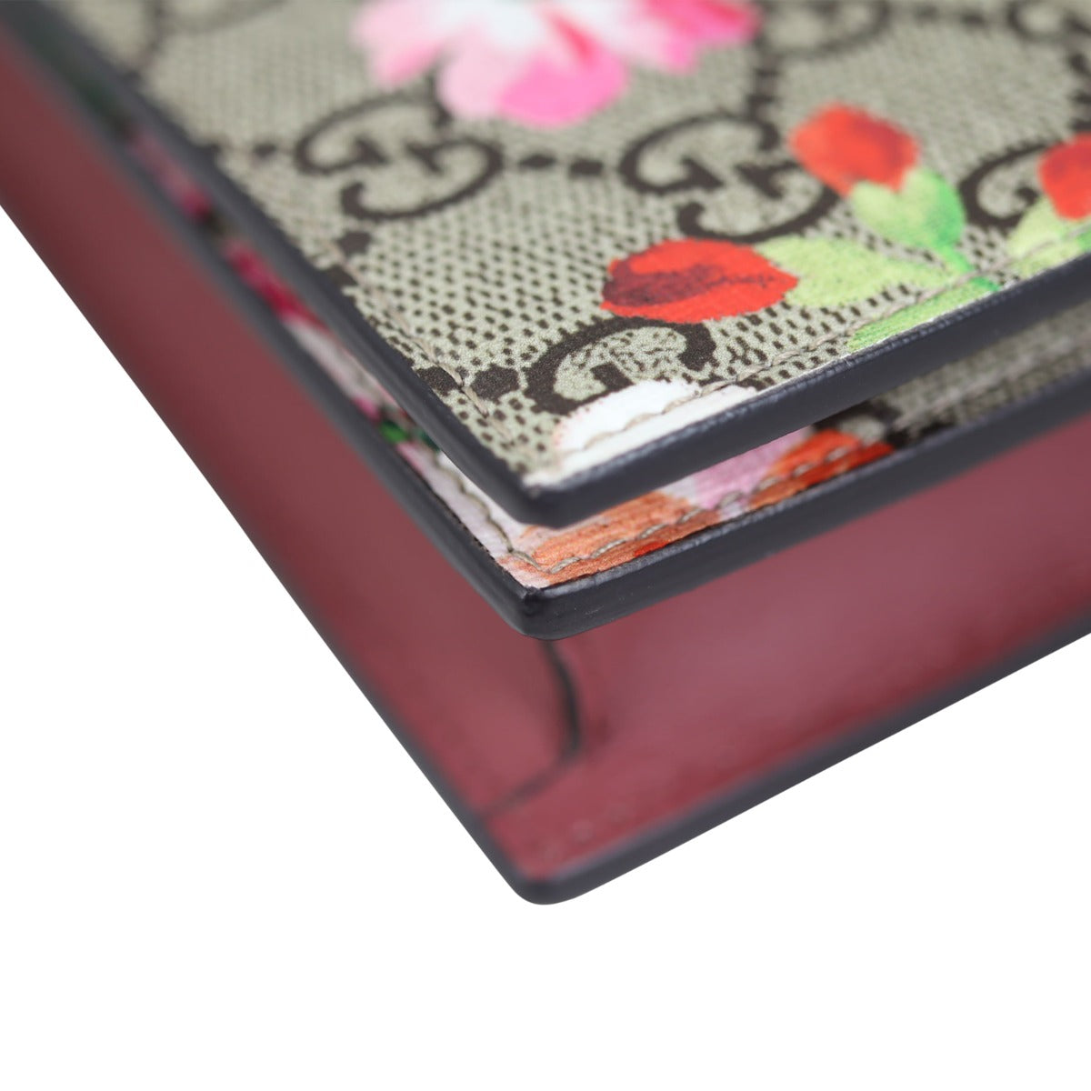 Gucci GG Supreme Blooms Chain Wallet