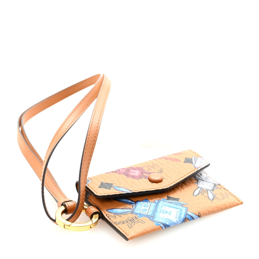 Visetos Rabot Aren Lanyard ID Wallet Cognac