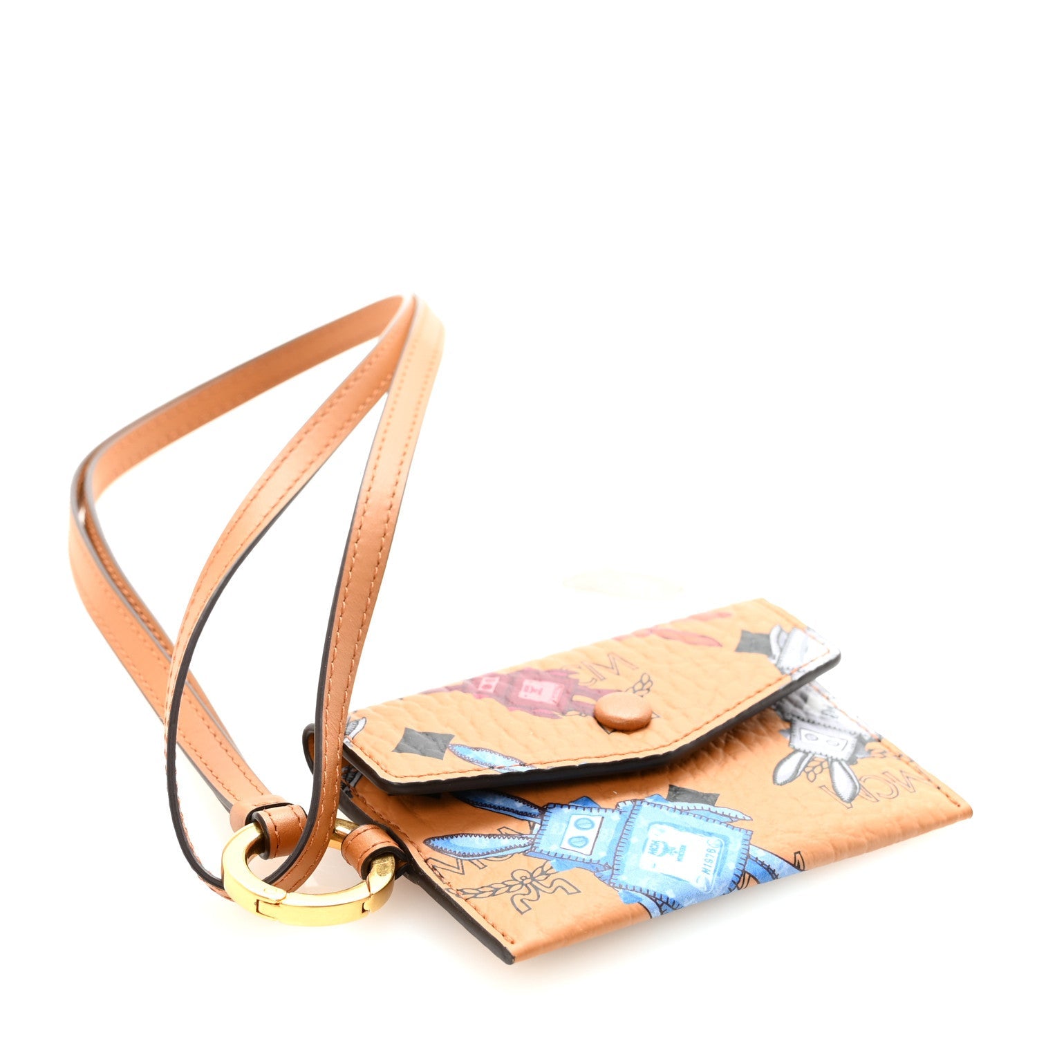 Visetos Rabot Aren Lanyard ID Wallet Cognac