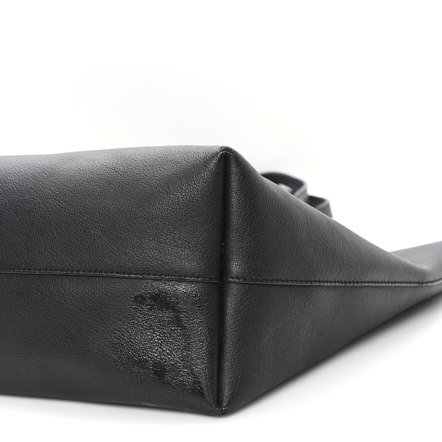 Calfskin Large Shopping Tote Black