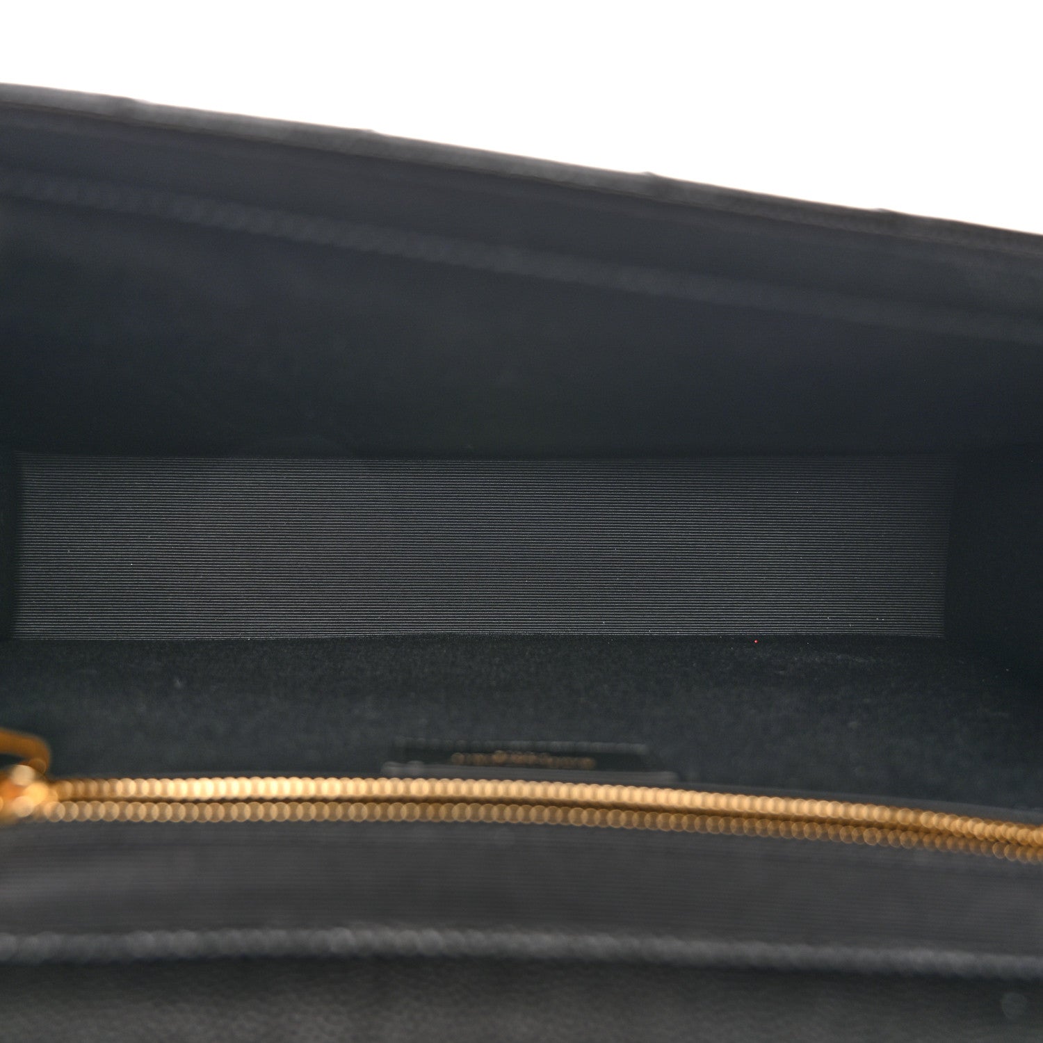 Grain De Poudre Matelasse Chevron Large Monogram Satchel Black