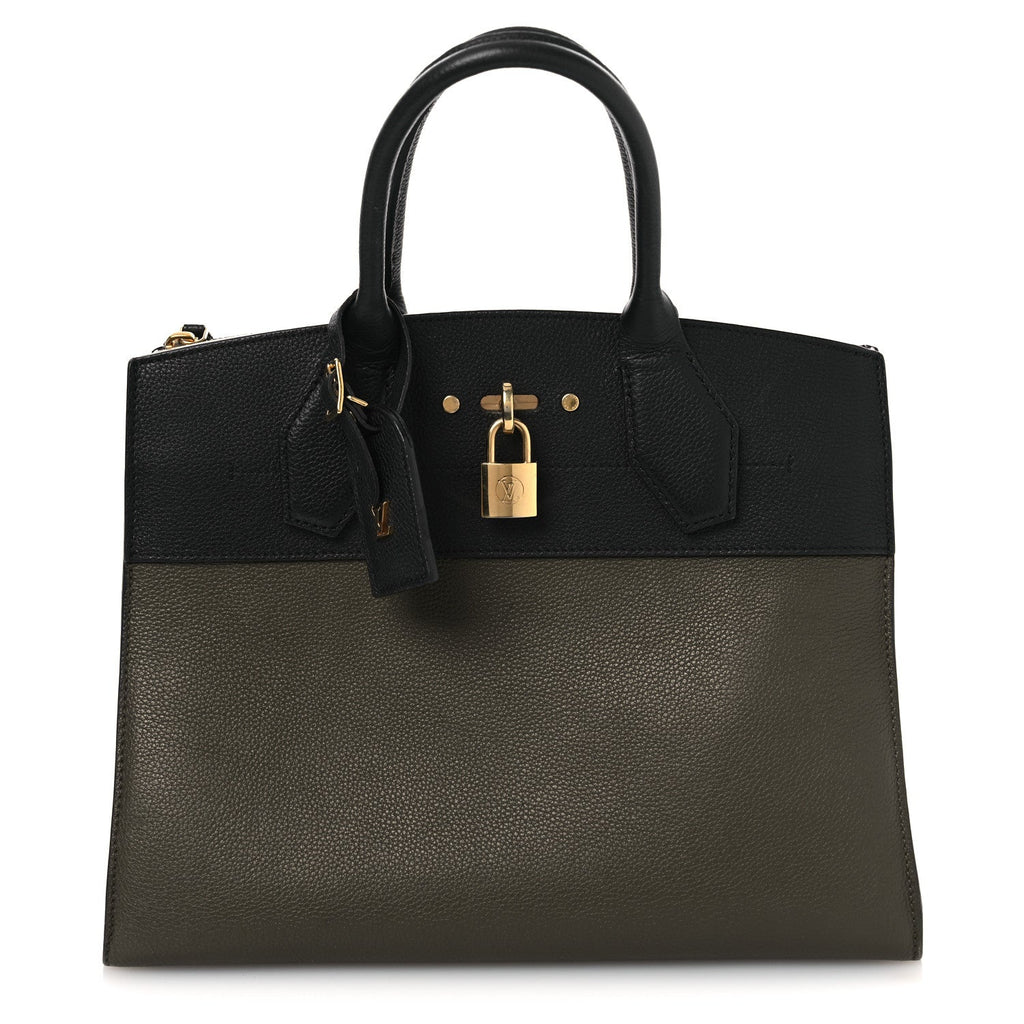 Calfskin City Steamer MM Kaki Black