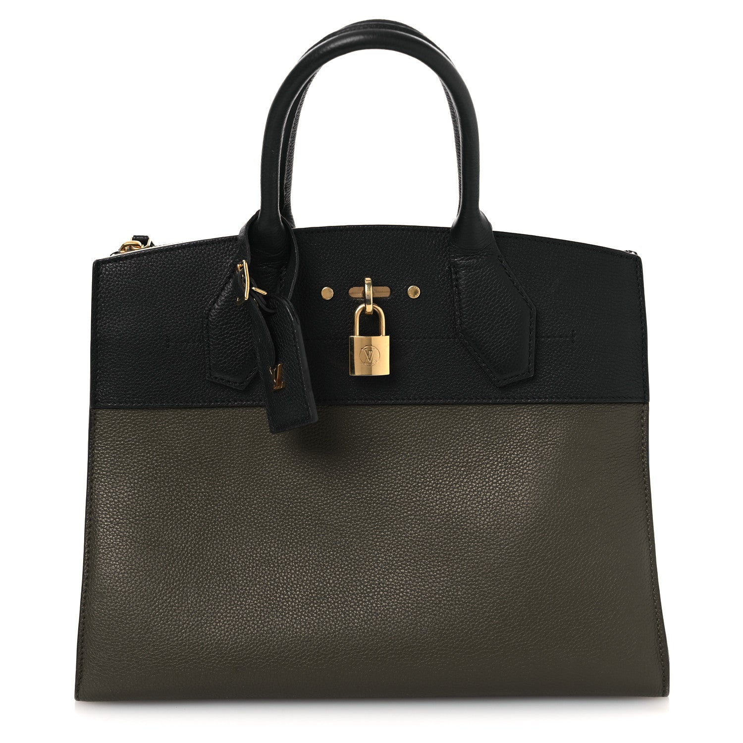 Calfskin City Steamer MM Kaki Black