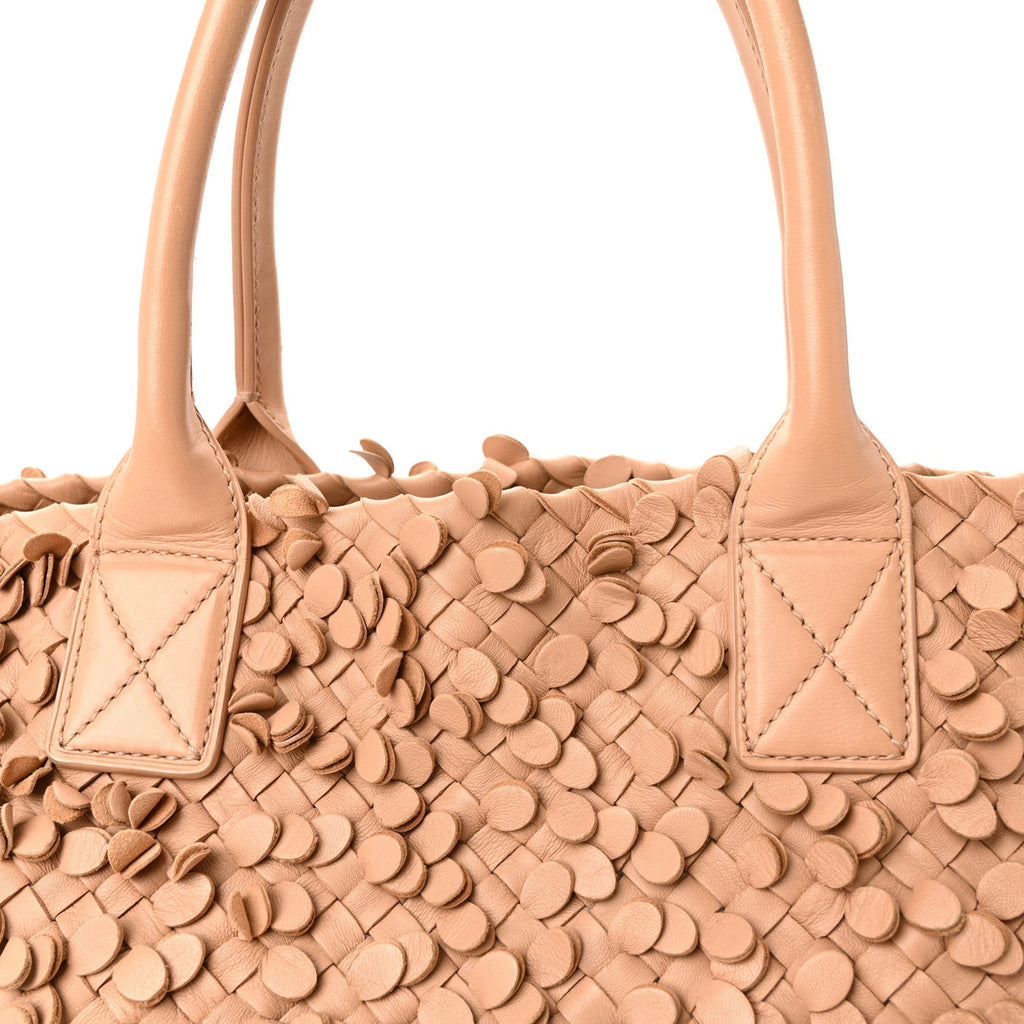 Nappa Intrecciato Medium Paillettes Cabat Beige
