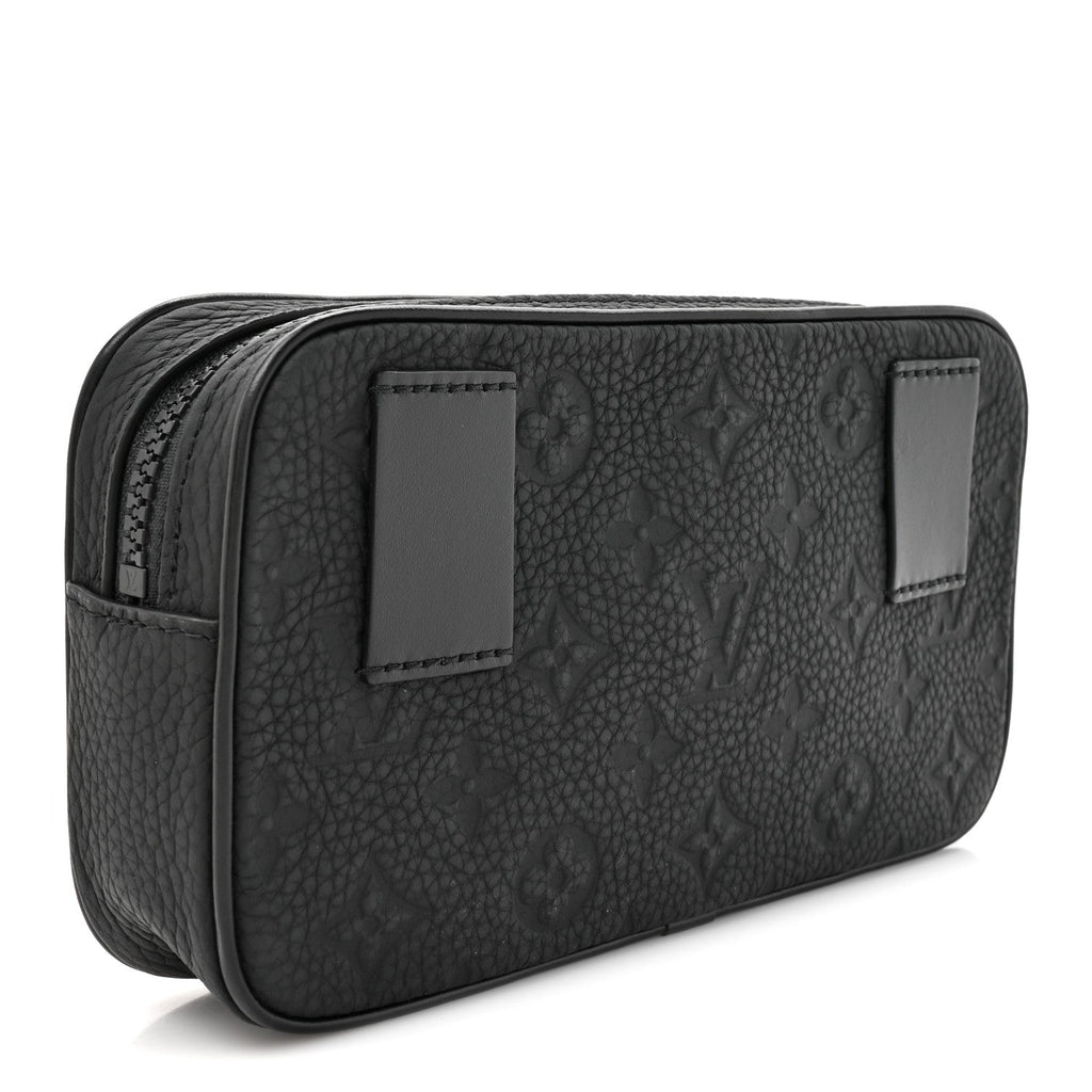 Taurillon Monogram Uniformes Solar Ray Soft Pochette Volga Belt Bag Black