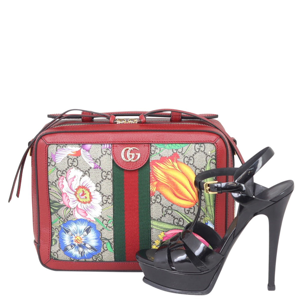 Gucci Flora GG Supreme Ophidia Small Shoulder Bag