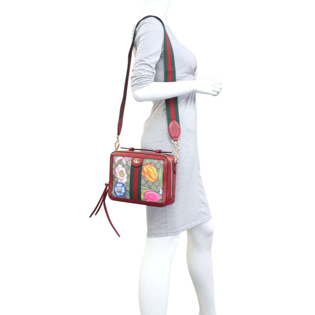 Gucci Flora GG Supreme Ophidia Small Shoulder Bag