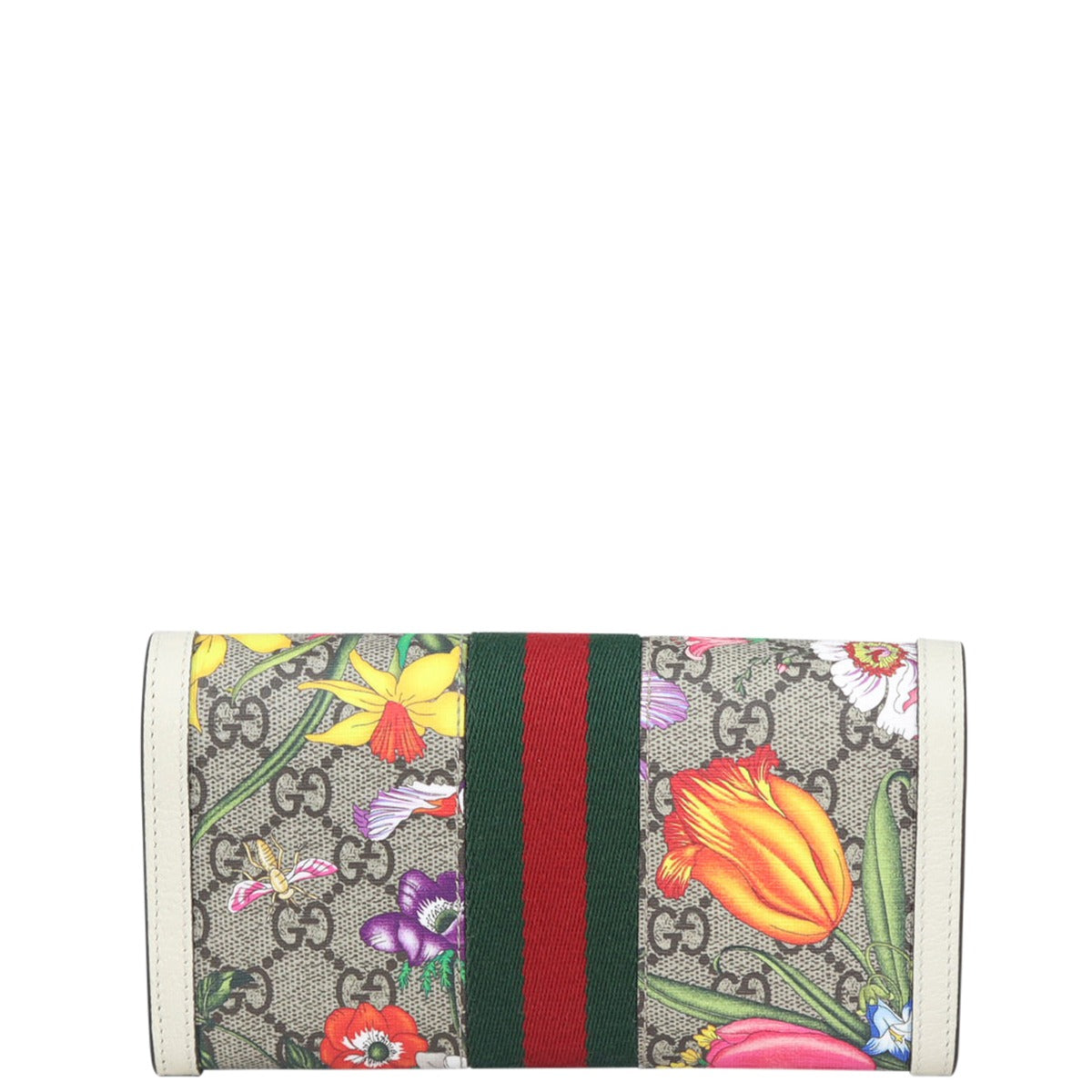 Gucci Flora GG Supreme Ophidia Continental Wallet