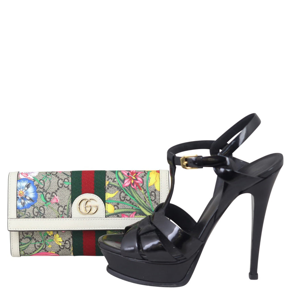 Gucci Flora GG Supreme Ophidia Continental Wallet
