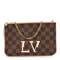 Damier Ebene Double Zip Pochette