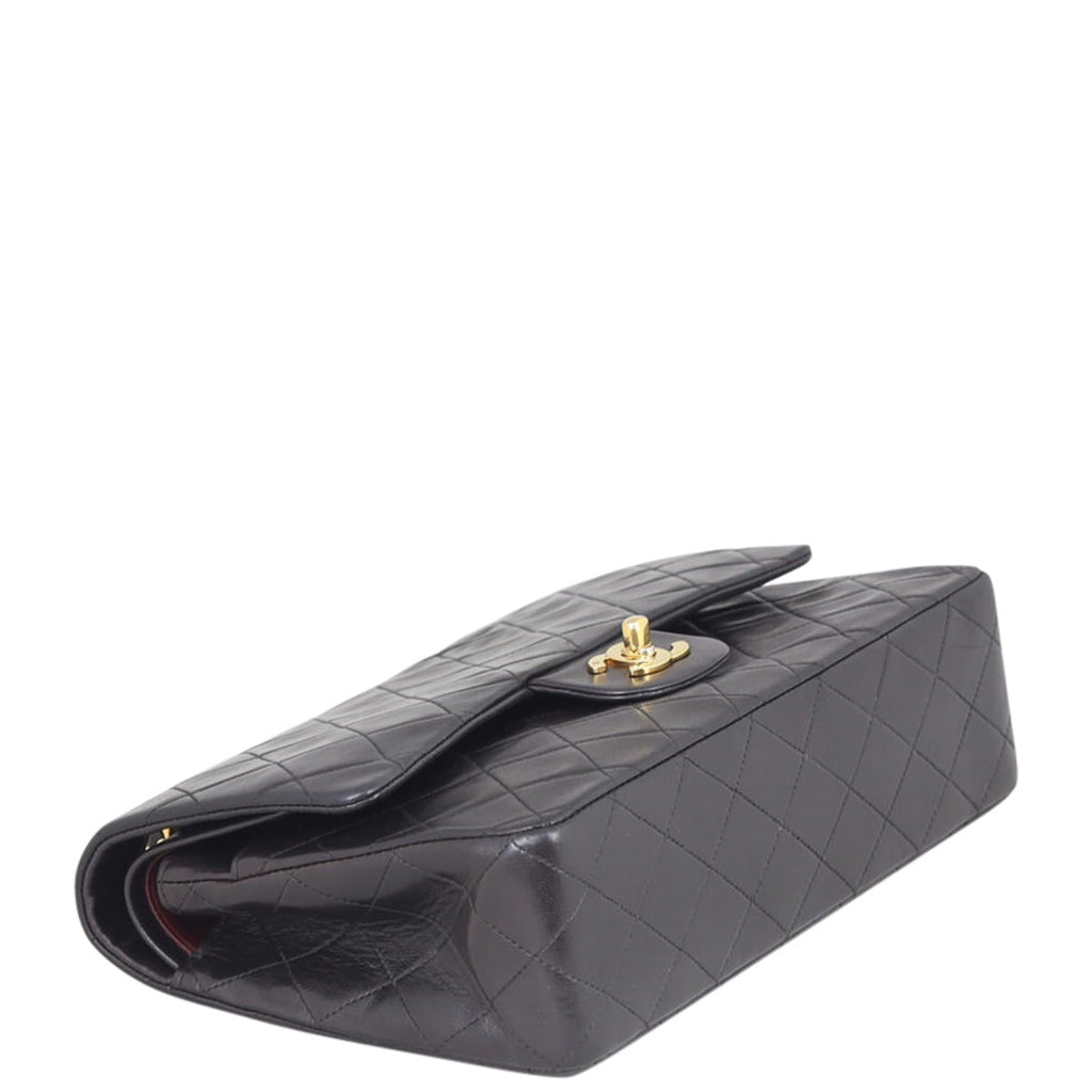 Chanel Classic Double Flap Medium | 2 Series Black Vintage Lambskin