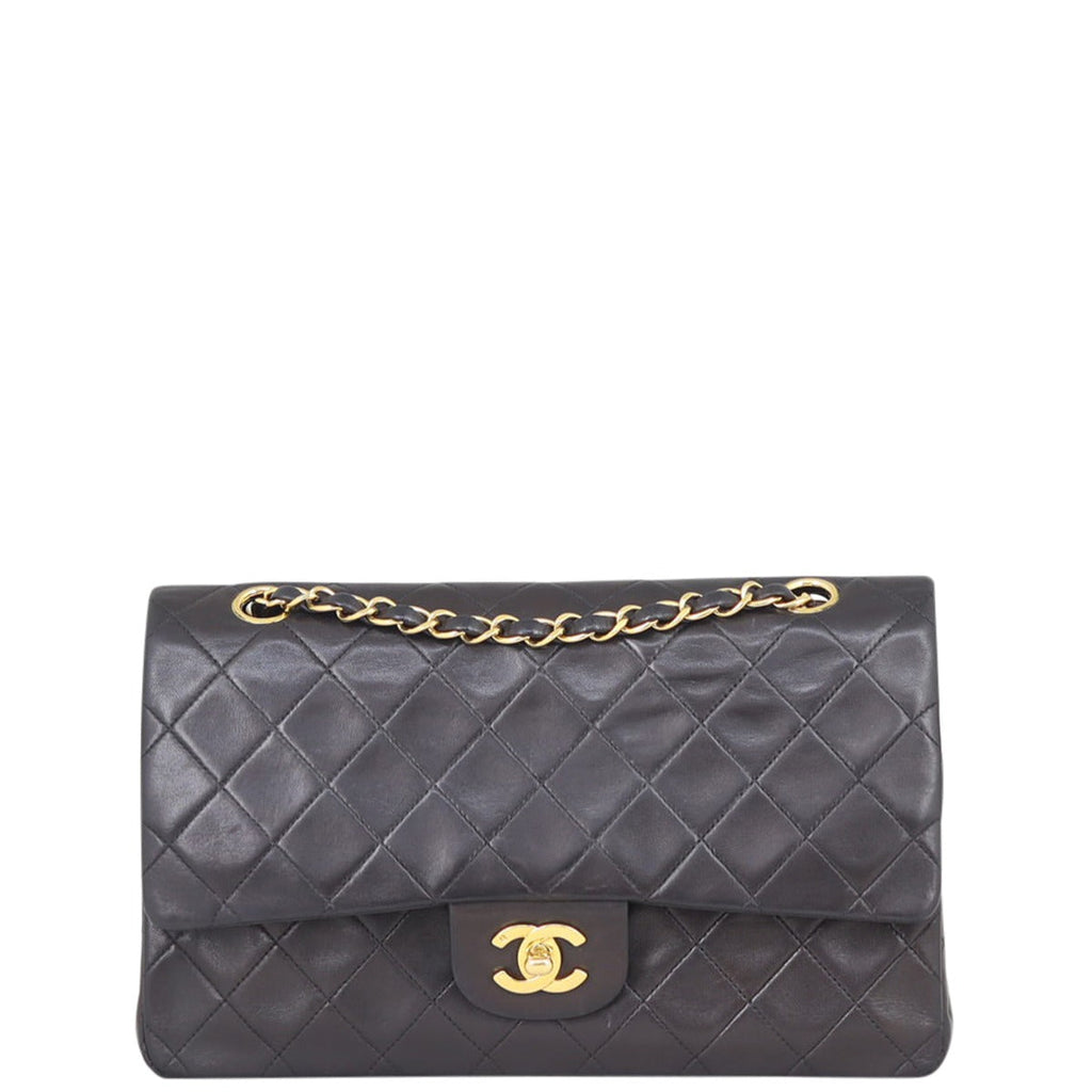 Chanel Classic Double Flap Medium | 2 Series Black Vintage Lambskin