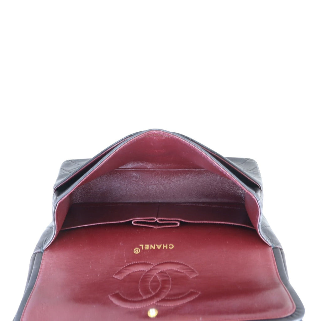 Chanel Classic Double Flap Medium | 2 Series Black Vintage Lambskin
