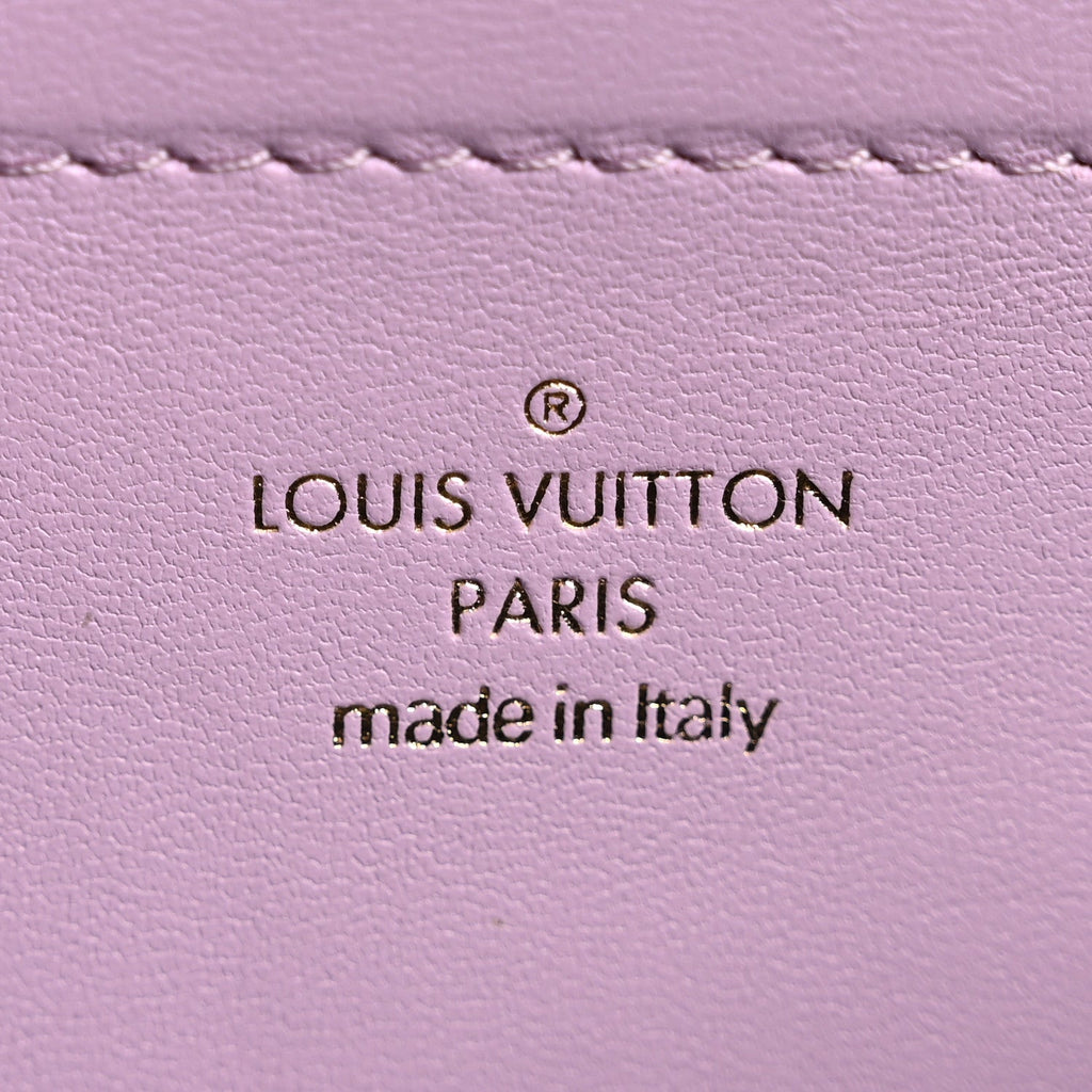 Lambskin Embossed Monogram Pochette Coussin Parme