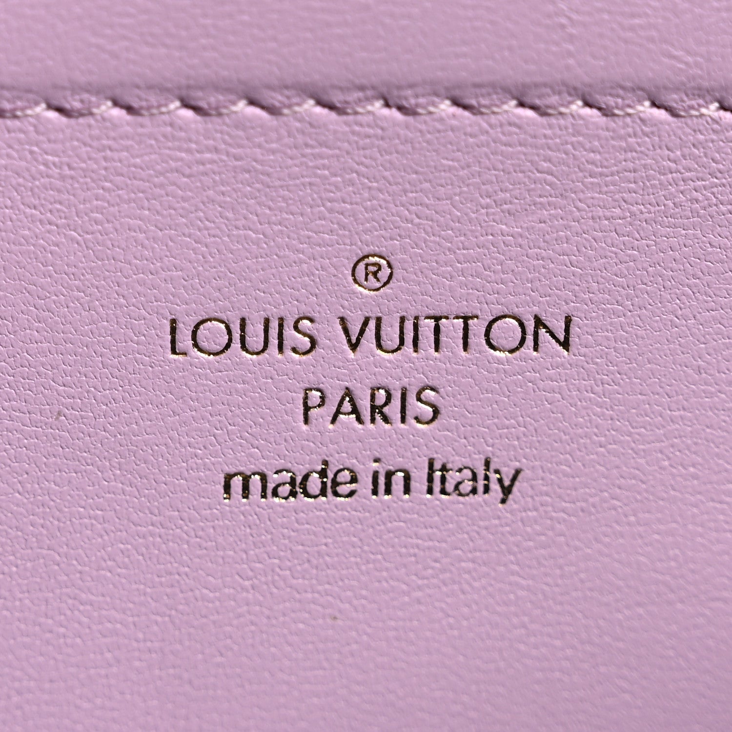 Lambskin Embossed Monogram Pochette Coussin Parme