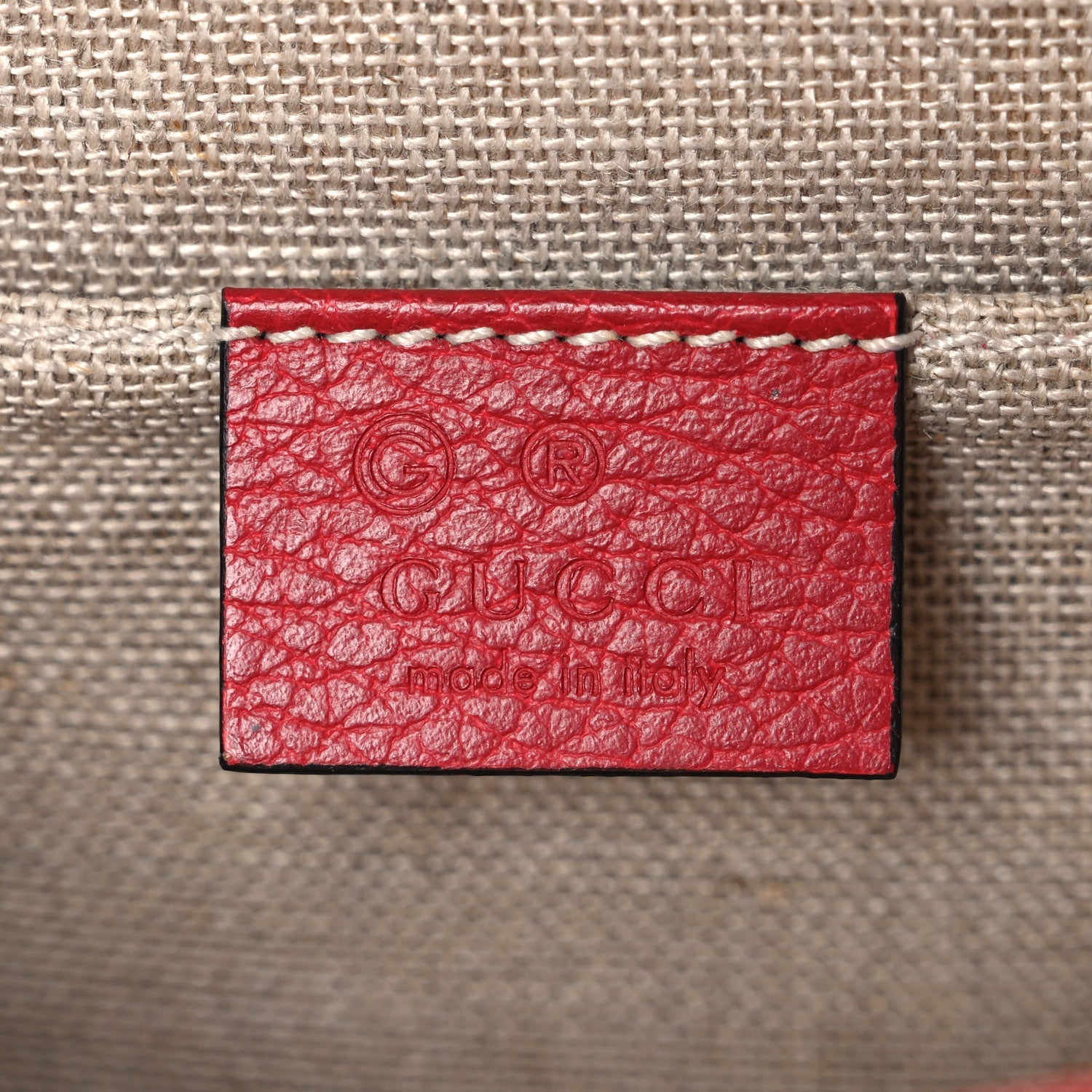 Dollar Calfskin Small Interlocking G Shoulder Bag Red