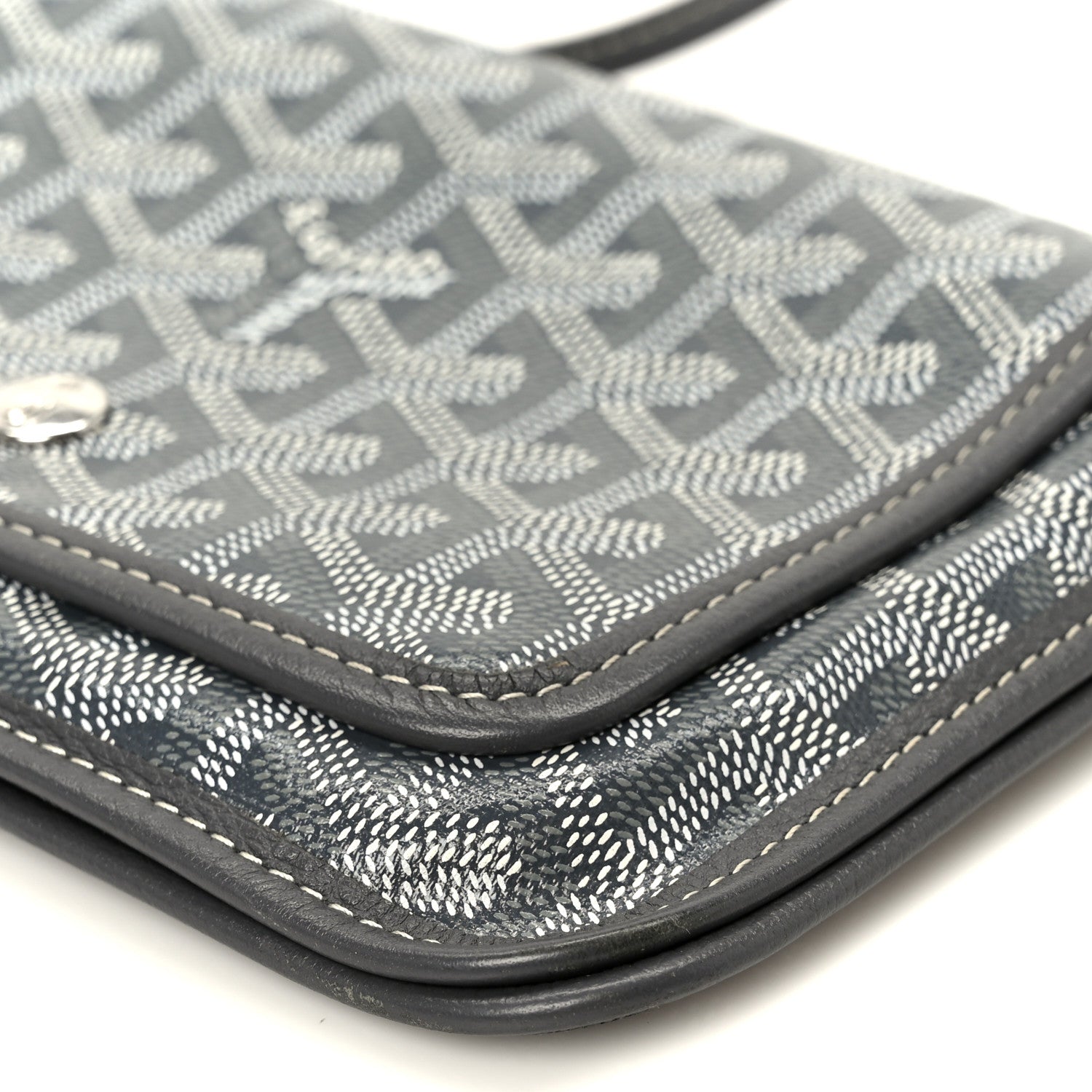 Goyardine Plumet Wallet Clutch Grey