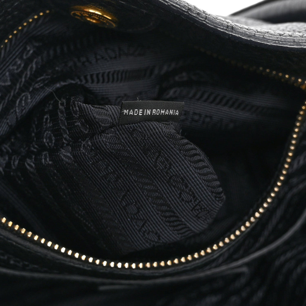 Vitello Daino Tote Black