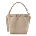 Calfskin Medium Emmanuelle Bucket Bag Nude Powder