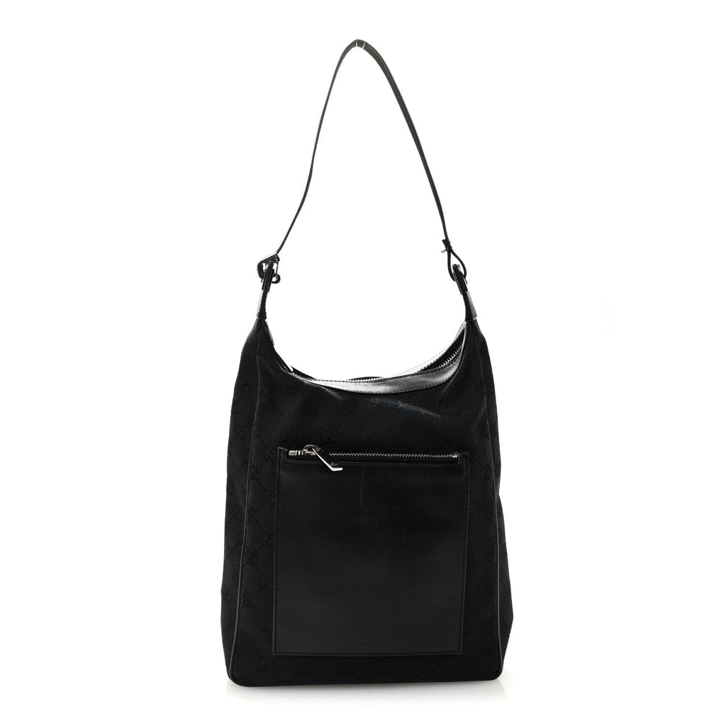 Monogram Hobo Black