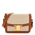 Textile Natural Calfskin Teen Triomphe White Tan