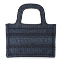Oblique Denim Mini Book Tote Blue