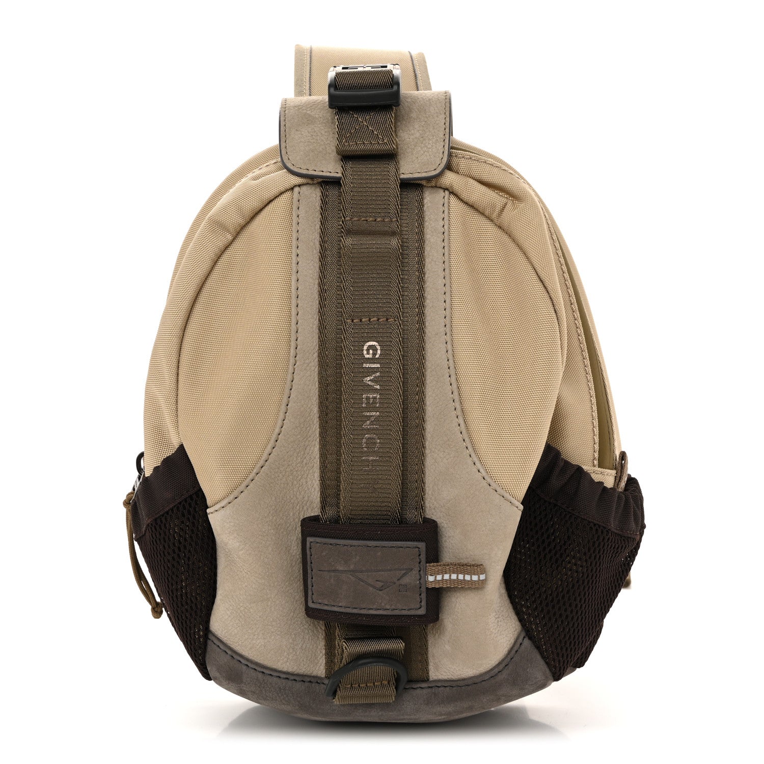 Nylon Nubuck G-Trail Small Sling Bag Taupe Anthracite Sand