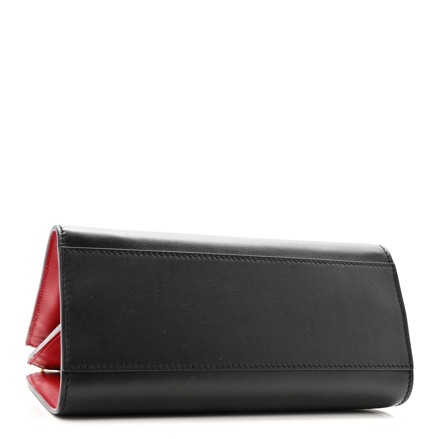 Nappa Bamboo Web Mini Nymphaea Top Handle Bag Black
