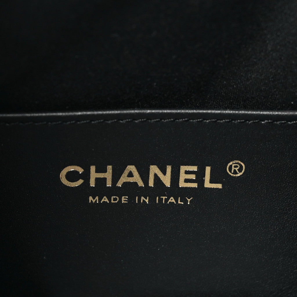 Caviar Quilted Mini Chanel 25 Handbag Black