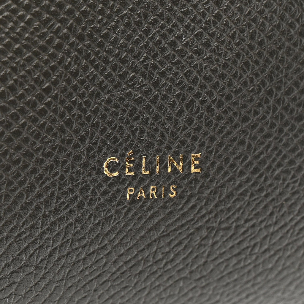 Grained Calfskin Mini Belt Bag Grey