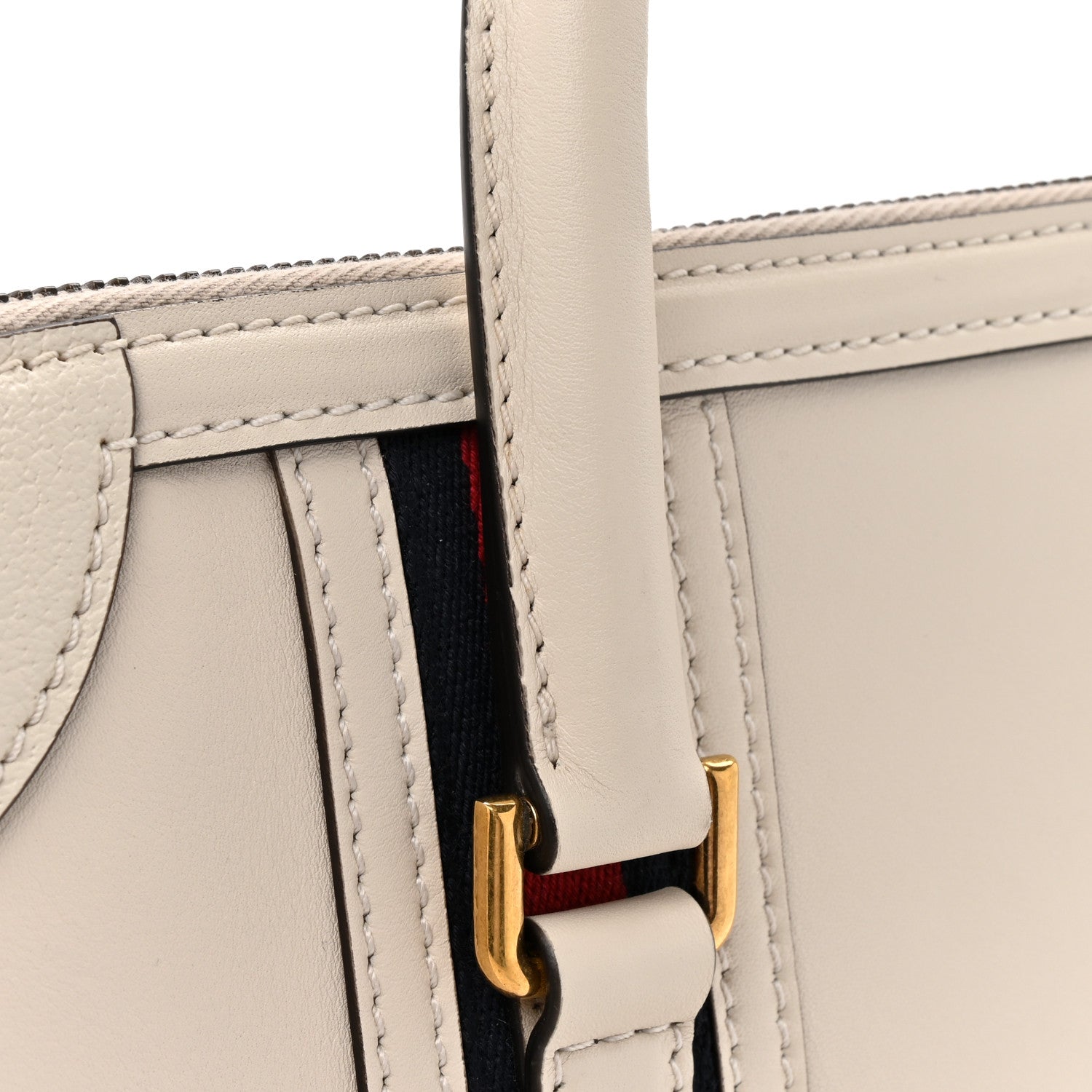 Koi Calfskin Medium Bauletto Duffle Top Handle Bag White
