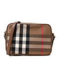 Calfskin House Check Camera Bag Earth