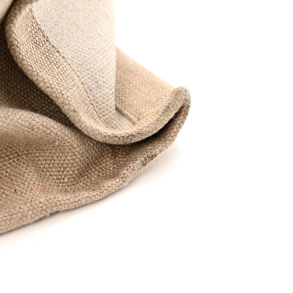 Linen Calfskin Rive Gauche Tote Optic White