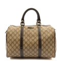Gucci Top Handle Boston in GG Supreme, Leather