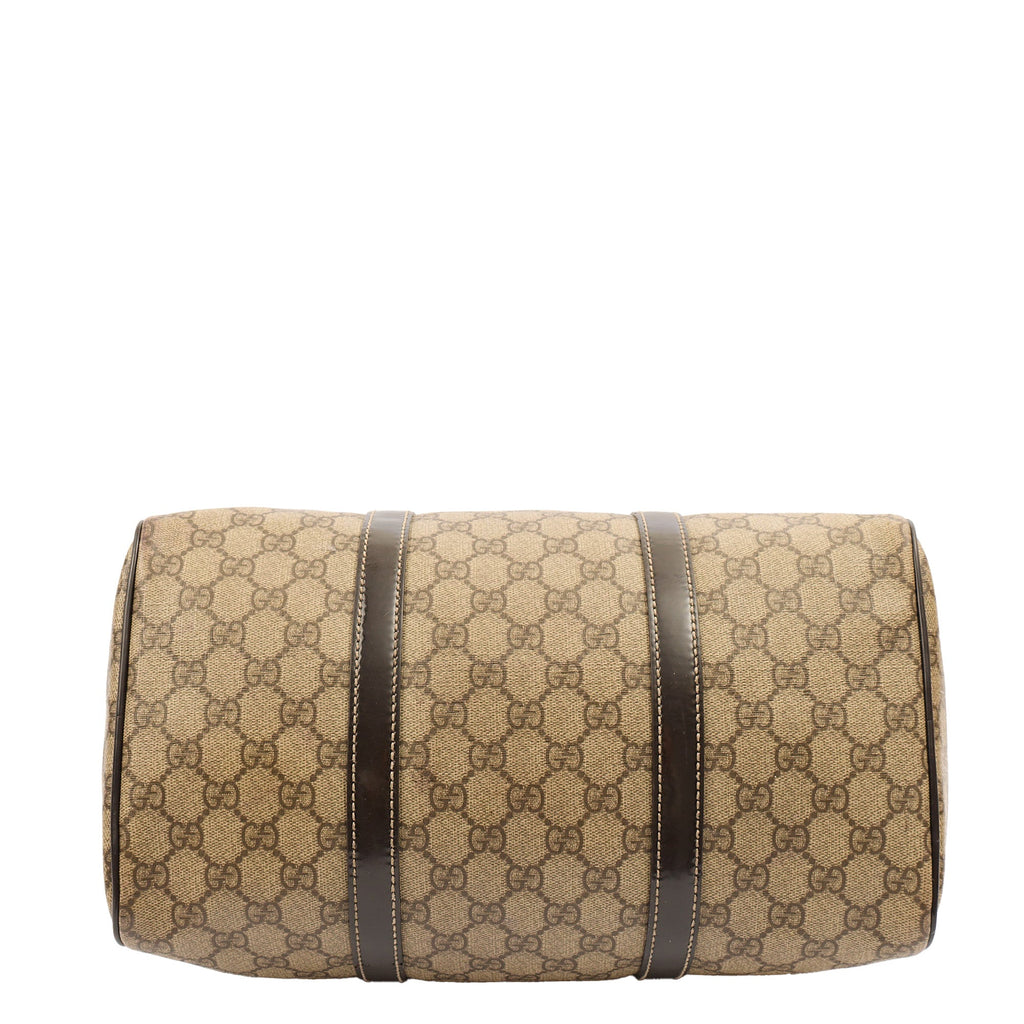 Gucci Top Handle Boston in GG Supreme, Leather