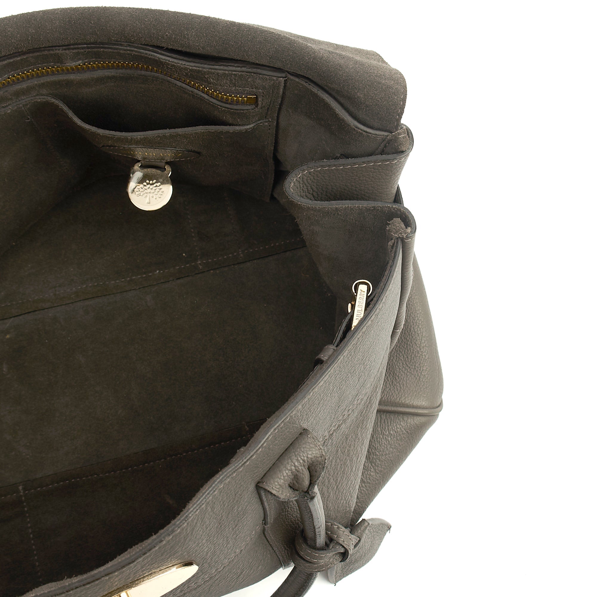Mulberry Tote Bayswater Heritage in Charcoal Grey, Leather
