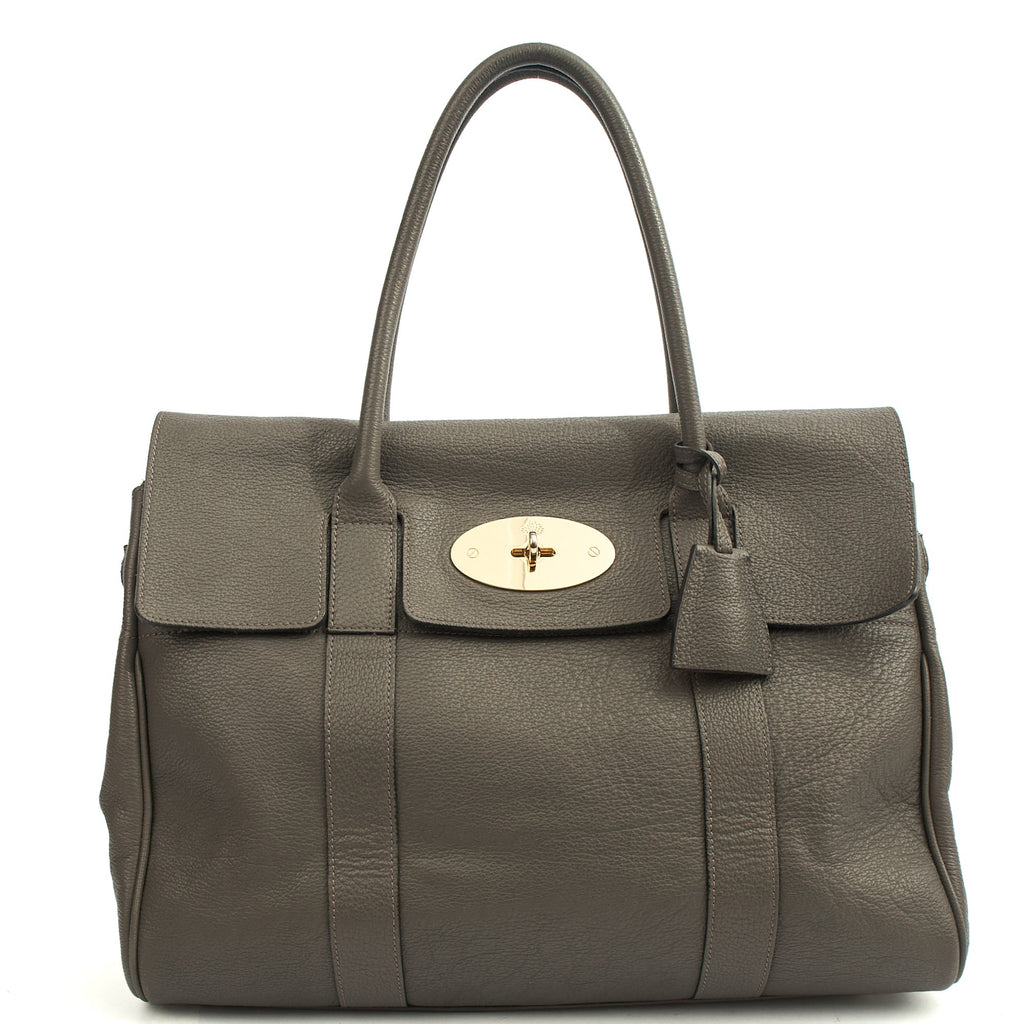 Mulberry Tote Bayswater Heritage in Charcoal Grey, Leather