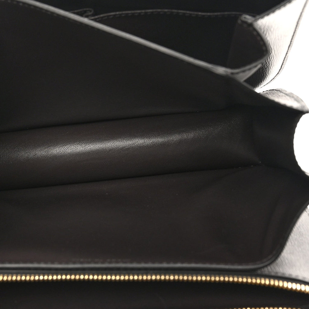 Liege Calfskin Medium Classic Box Flap Bag Liquorice