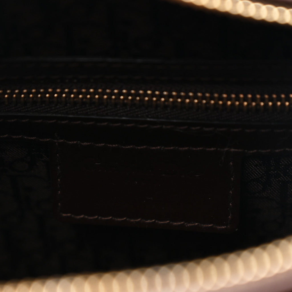 Patent Cannage Large Lady Dior Dark Brown