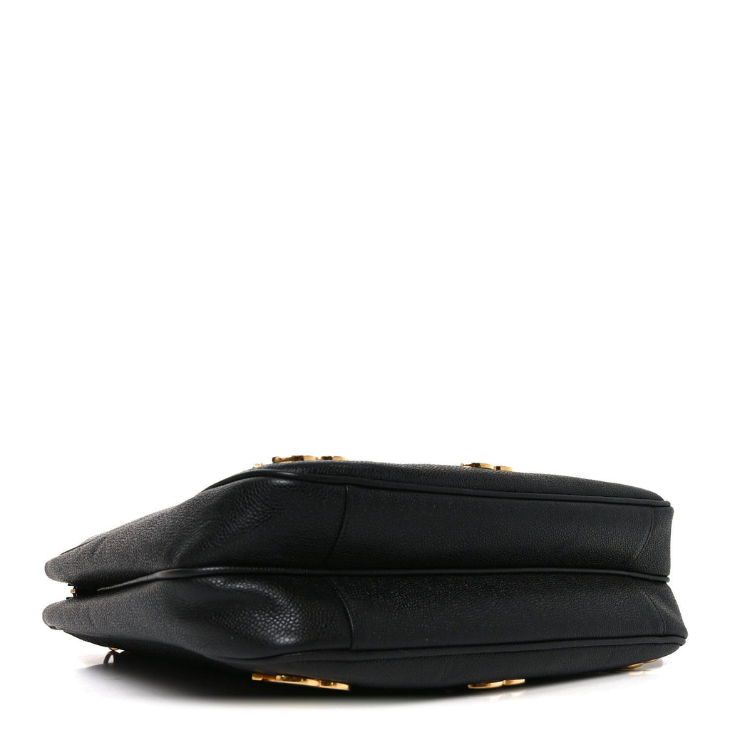 Caviar CC Shoulder Bag Black